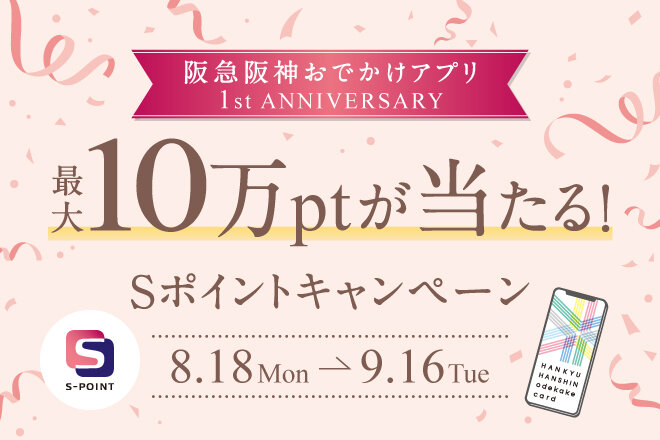 阪急阪神おでかけアプリ1周年CP